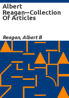 Albert_Reagan--Collection_of_Articles